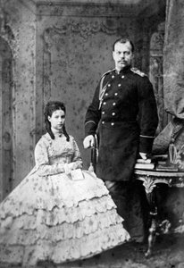 Princesse Dagmar de Danemark et Grand-Duc Alexandre Alexandrovitch de Russie, 1866