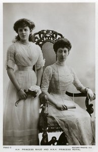 Princesse Maud et la princesse royale, vers 1907-1910