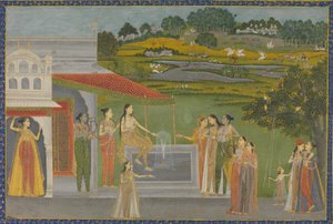 Princesses se rassemblant à une fontaine, ca. 1770