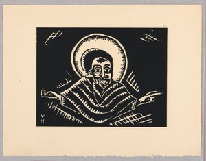 Impression, Christos o Poslednim Soude, Christ, Planche IX, Éthiopie, cili Christos, Madonna a Svati, comme je les ai vus dans les illuminations des anciens codex éthiopiens Portfolio - Unbekannt