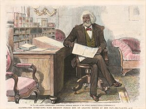 Impression de Frederick Douglass, vers 1879