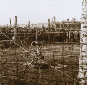 Prisonniers à Le Mort Homme, Colline des Morts, nord de la France, c1914-c1918