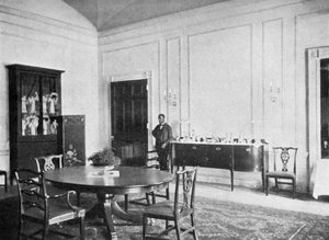 Salle à manger privée à la Maison Blanche, Washington DC, USA, 1908