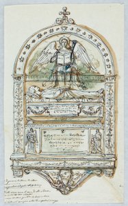 Projet pour une épitaphe en haut relief