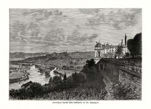 Vue depuis la terrasse de Saint-Germain, France, 1879