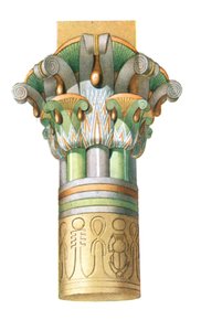 Chapiteau ptolémaïque-romain de Philae, Égypte, 1928