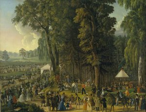 Fête populaire à Maryina Roshcha à Moscou, années 1840