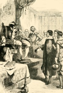 Puritains devant Jacques Ier, vers 1600, 1890