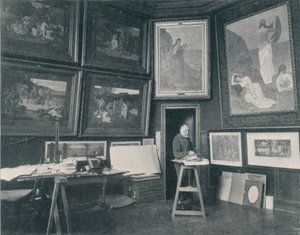 Puvis De Chavannes dans son atelier, vers 1897 - Unbekannt
