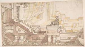 Quart de conception pour une décoration de plafond en trompe-l