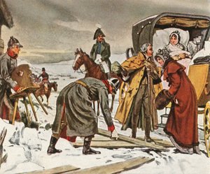 La reine Louise en fuite vers Memel, 5 janvier 1807, 1936