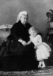 Reine Victoria et Édouard VIII, vers 1898