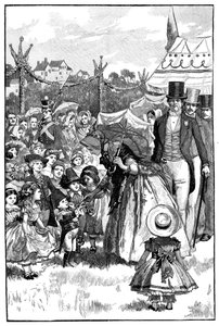 La reine Victoria et le prince Albert à une fête, Cobourg, Allemagne, vers 1840, 1900