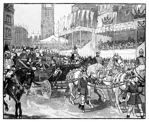 La reine Victoria ouvrant le viaduc de Holborn, Londres, 1869 - Unbekannt