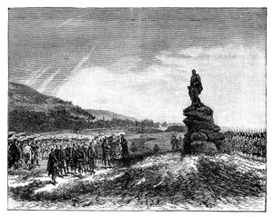La reine Victoria dévoilant une statue du prince Albert à Balmoral, Écosse, 1860s - Unbekannt