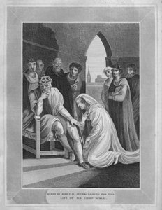 La reine de Richard II intercède pour la vie de Sir Simon Burley, 1838 - Unbekannt