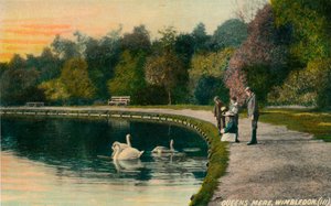 Queens Mere, Wimbledon, vers 1910