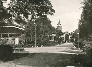Tour de guet des reines, le palais, Mandalay, 1900
