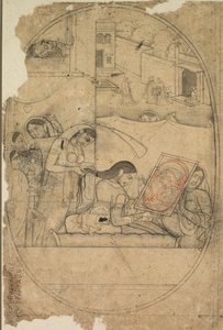 Les cheveux de Radha coiffés, c. 1790-1800