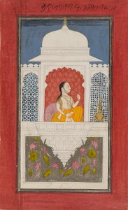 Raja Sagat Singh dans un pavillon, vers 1750