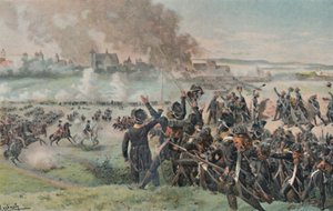 Réapparition de Napoléon sur le champ de bataille avant Ratisbonne, 1809, 1896 - Unbekannt