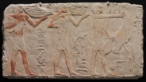 Relief de trois porteurs d