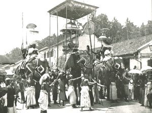 Procession religieuse, Colombo, Ceylan