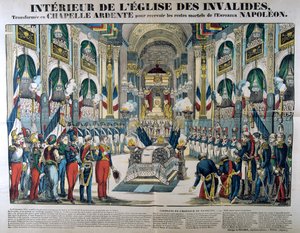 Les restes de Napoléon Ier sont amenés aux Invalides à Paris, 15 décembre 1840, 19e siècle