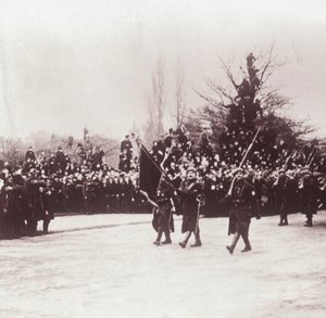 Retour des Belges à Liège, Belgique, vers 1914-1918