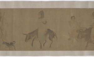 Retour à la maison après la récolte, dynastie Yuan ou Ming, XIVe-XVe siècle