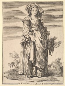 Copie inversée de Neapolitaine, du Recueil de diverses figures étrangères Inventée..., 18ème siècle