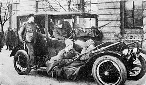 Gardes révolutionnaires à Petrograd, Russie, Révolution russe, 1917