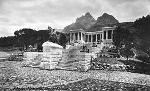 Mémorial de Rhodes, Groote Schuur, Le Cap, Afrique du Sud, 1917