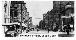 Rue Richmond, Londres, Ontario sud-ouest, Canada, vers les années 1920 - Unbekannt