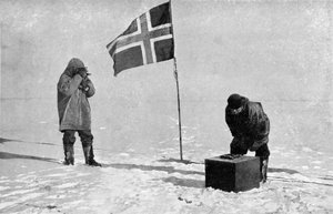Roald Engelbrecht Gravning Amundsen 1872-1928, explorateur norvégien, au pôle Sud, 1911