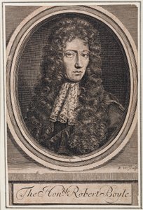 Robert Boyle, physicien et chimiste irlandais, vers 1680
