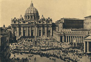 Rome - Façade et Dôme de Saint-Pierre, 1910