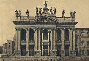 Rome - Façade de la basilique Saint-Jean-de-Latran Ales. Galilei, 1734, 1910