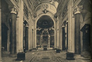 Rome - Intérieur de la basilique de la Sainte-Croix de Jérusalem, 1910