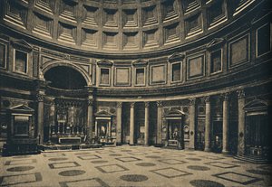 Rome - Intérieur du Panthéon, maintenant église de S. Maria ad Martyres, 1910 - Unbekannt