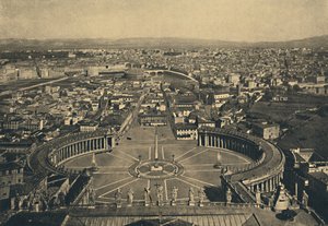 Rome - Vue panoramique depuis la coupole de Saint-Pierre, 1910