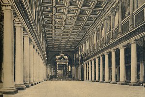 Roma - S. Maria Maggiore. Nef principale, 1910