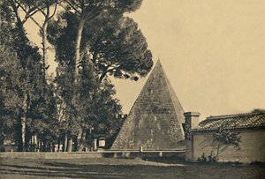 Rome - Pyramide funéraire de Caius Cestius - Porte de Saint-Paul sur la route d