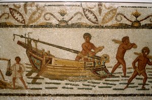 Mosaïque marine romaine, 2ème-3ème siècle - Unbekannt