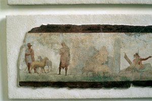 Agriculteurs romains avec des moutons - Unbekannt