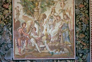 Mosaïque romaine du jugement de Pâris - Unbekannt