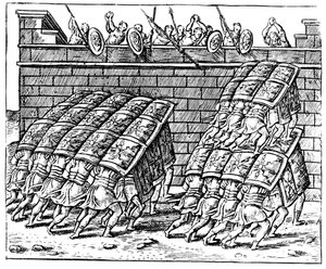Soldats romains attaquant une forteresse, 1605
