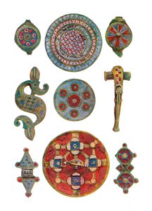 Ornements émaillés romano-britanniques Musée britannique, Ier-IIe siècle, 1902