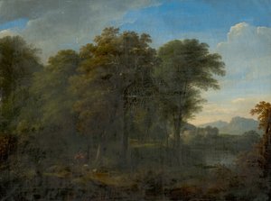 Paysage romantique avec figures