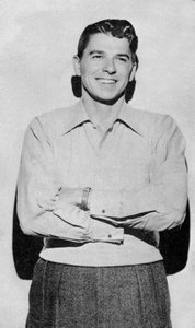 Ronald Reagan, acteur américain, star de cinéma et politicien, 20ème siècle